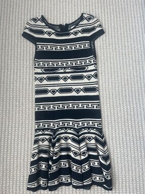 Alice + Olivia Darby Knit Aztec Dress Size Medium